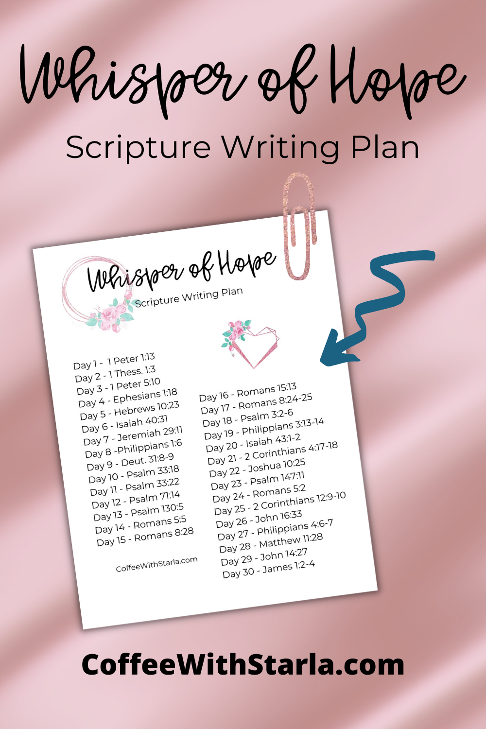 Whisper of Hope Printable Scripture Writing Plan for Free Printable Scripture Writing Plans