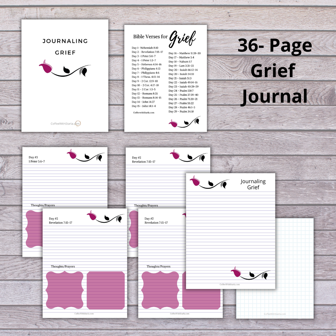 Grief Journal - 36 Page Printable for Free Printable Grief Journal Template
